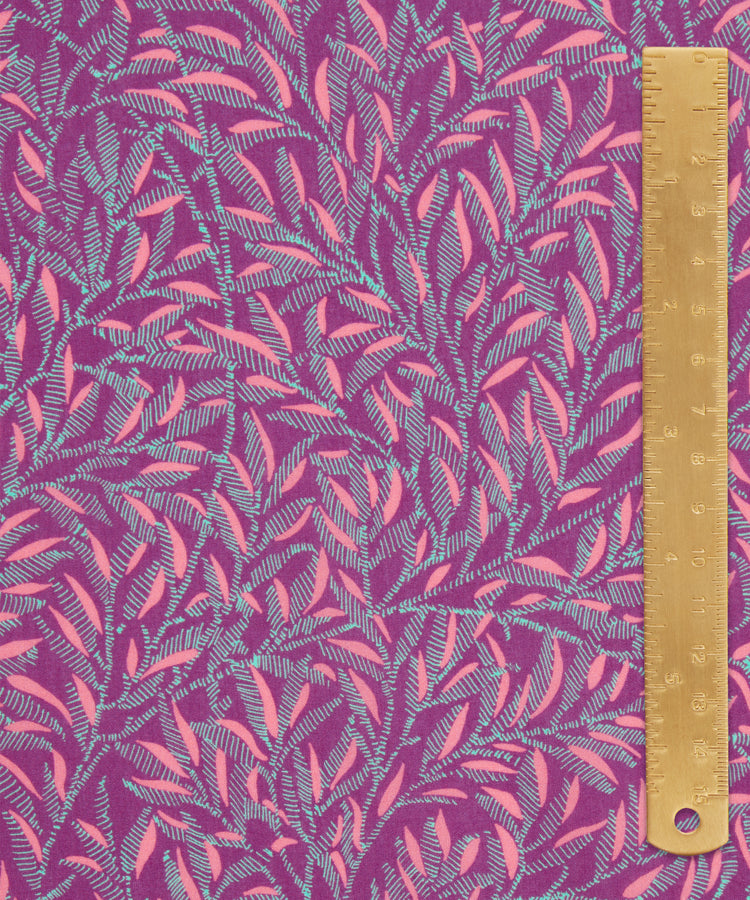 Art of Craft Liberty Fabric - One Metre - Willow Walk - Pink & Blue