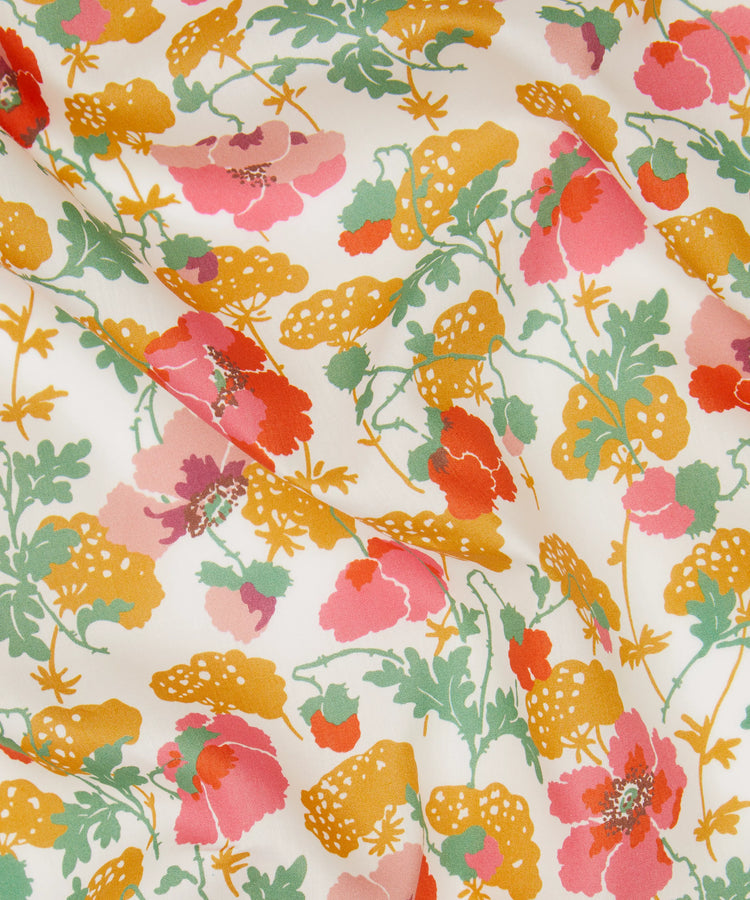 Women in Print Fabric Collection - Lawrence Poppies Tana Lawn Cotton - One Metre