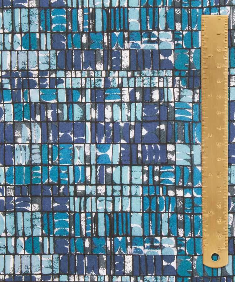 Women in Print Fabric Collection - Groag Geo Tana Lawn Cotton- One Metre