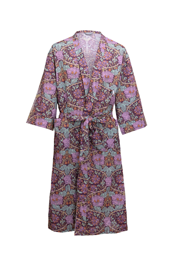 Long Dressing Gown in March Liberty Tana Lawn Cotton