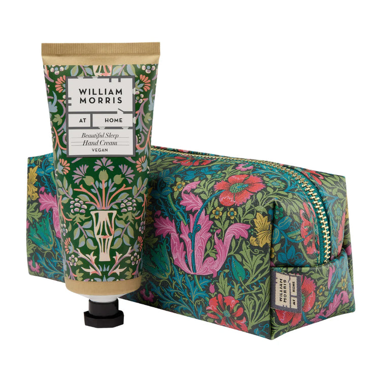 William Morris At Home Beautiful Sleep Makeup Bag with Hand Cream