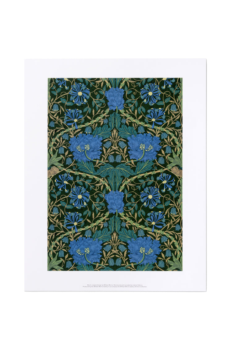 Green March A3 Print for Liberty of London