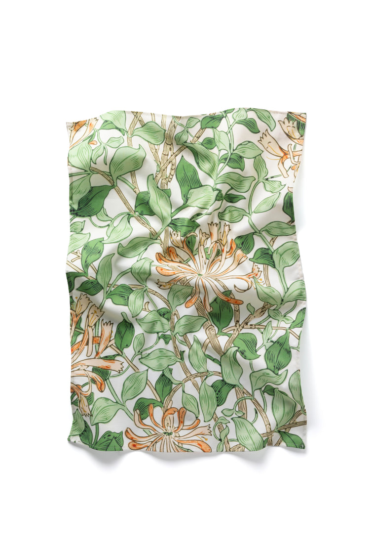 Honeysuckle Tea Towel by May Morris