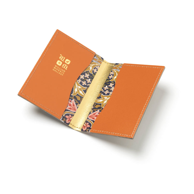 Golden Lily Folding Leather Wallet