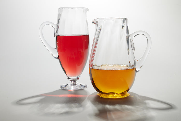 The Whitelands Phillip Webb Footed Glass Pitcher by Stewart Hearn