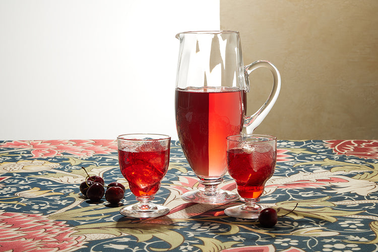The Whitelands Phillip Webb Footed Glass Pitcher by Stewart Hearn