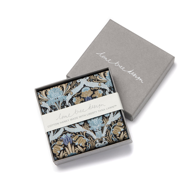 Single Boxed Hanky Made with Liberty Fabric