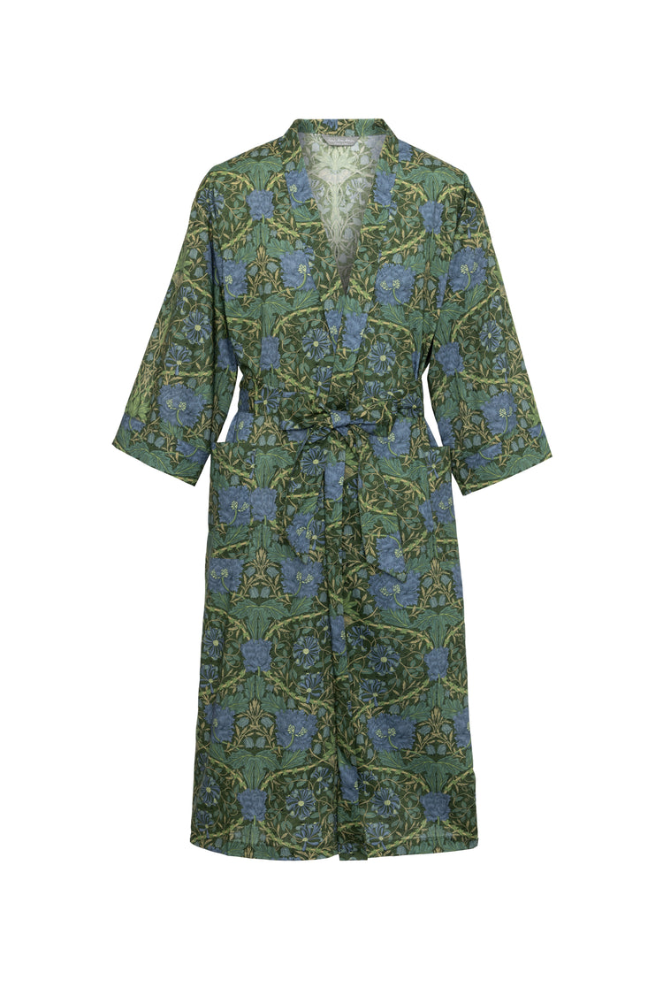 Long Dressing Gown in March Liberty Tana Lawn Cotton