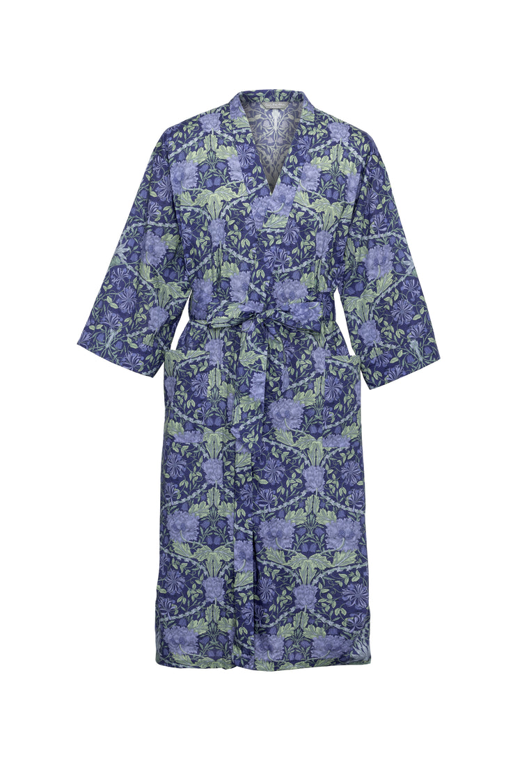 Long Dressing Gown in March Liberty Tana Lawn Cotton