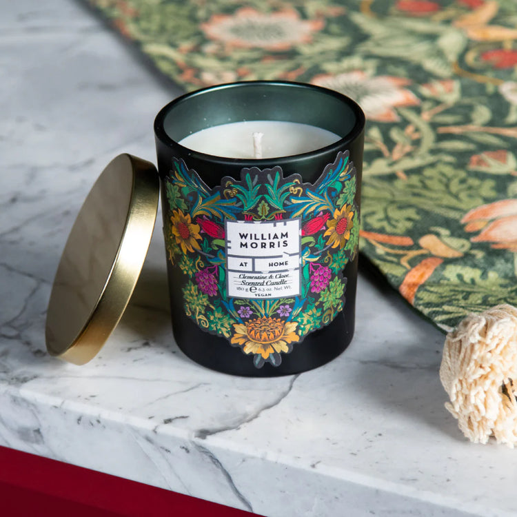 William Morris At Home Sunflower Swan Clementine & Clove Scented Candle