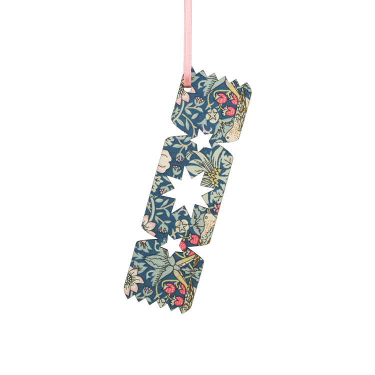 PRE-ORDER Strawberry Thief 2D Wooden Cracker Decoration