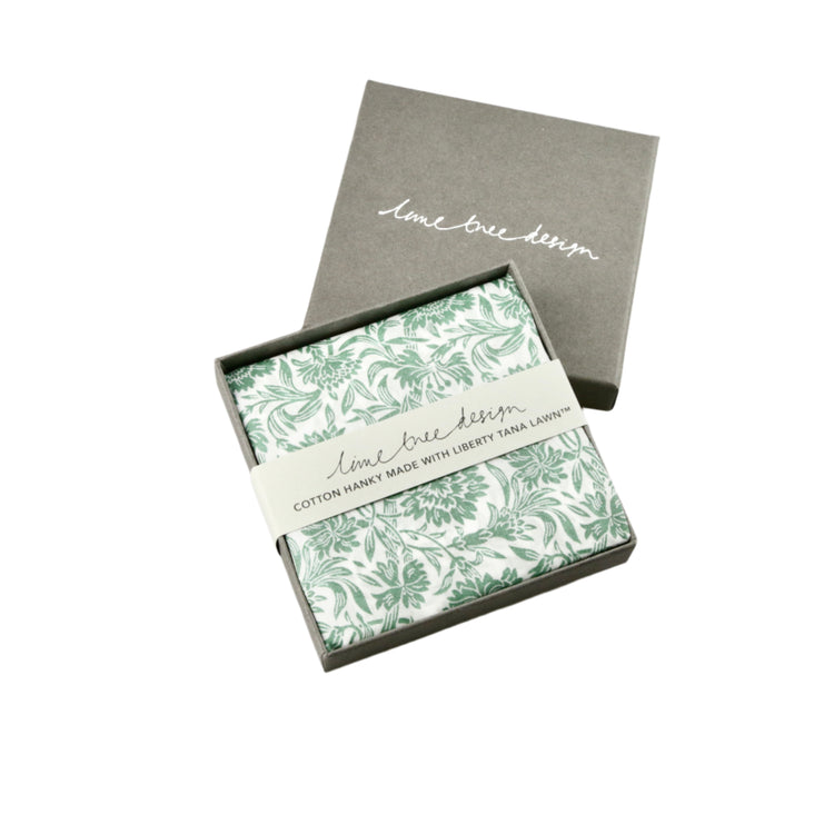 Single Boxed Hanky Made with Liberty Fabric