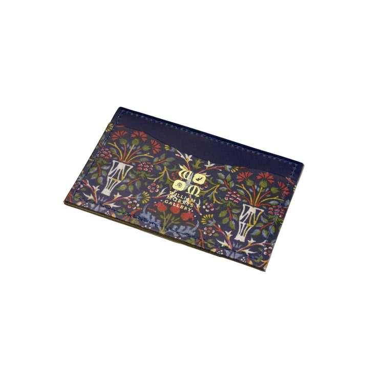 Flowerpot Single-Sided Slim Leather Card Holder