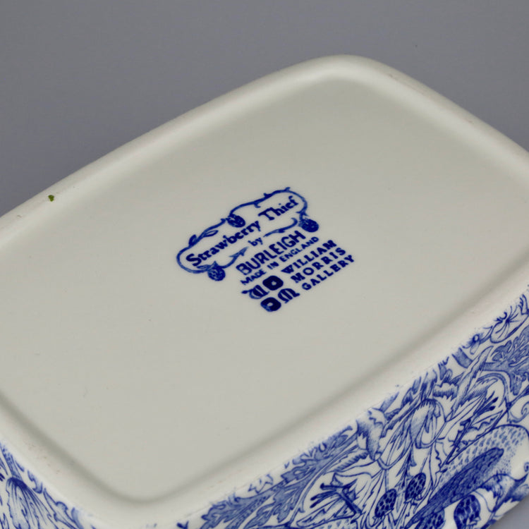Strawberry Thief Butter Dish by Burleigh