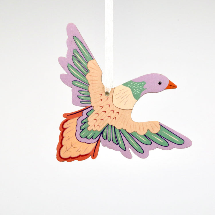 May Morris 2D Wooden Maids of Honour Bird Decorations