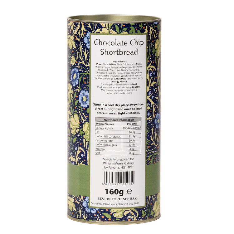 Seaweed Tin of Chocolate Chip Shortbread