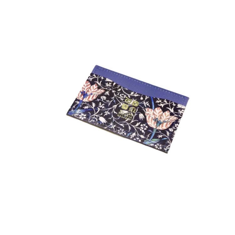 Floral patterned pouch on a white background