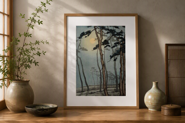 Bournemouth in Moonlight A3 Print by Yoshijiro Urushibara