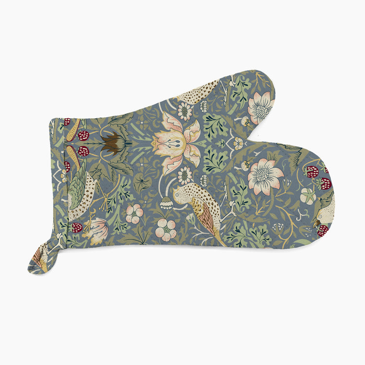 Strawberry Thief Grey Single Oven Glove