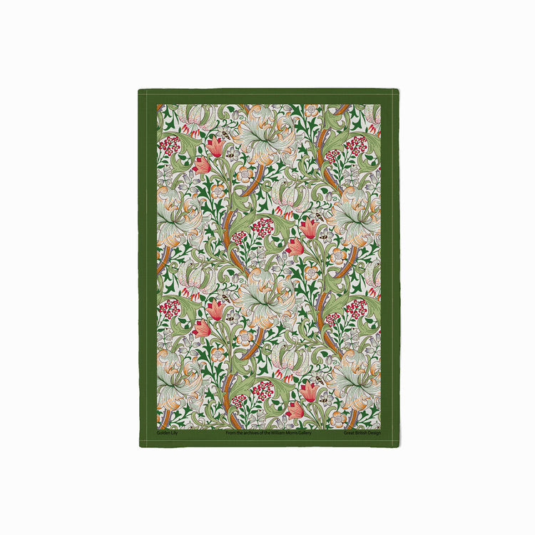 Golden Lily Tea Towel