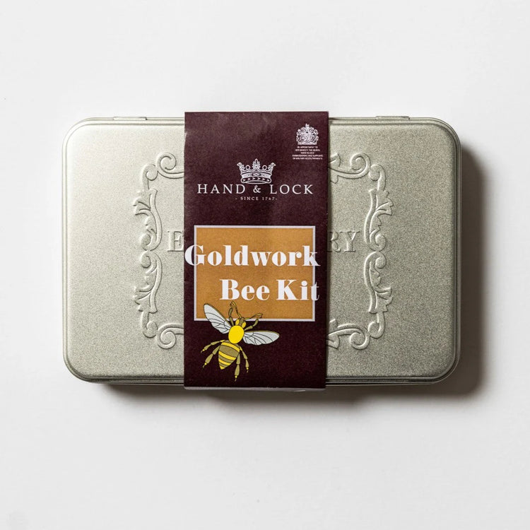 Goldwork Bee Embroidery Kit by Hand & Lock