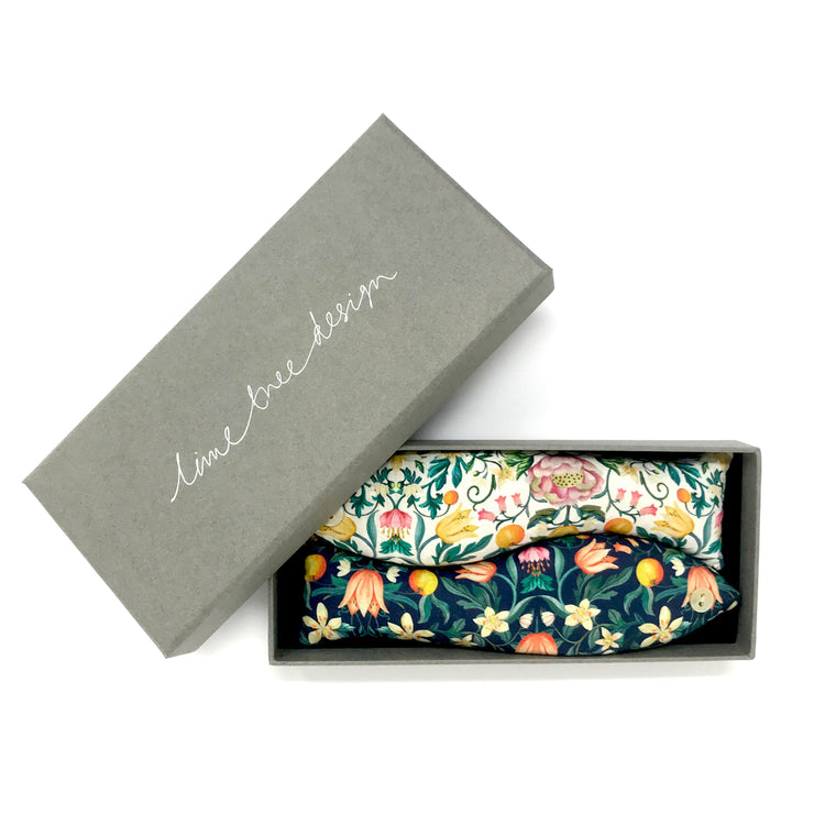 Box of two Lavender Fish made with Liberty Fabric