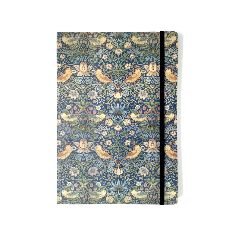 Strawberry Thief A5 Soft Cover Notebook with Elastic Band