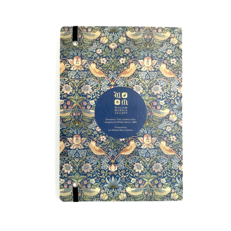 Strawberry Thief A5 Soft Cover Notebook with Elastic Band