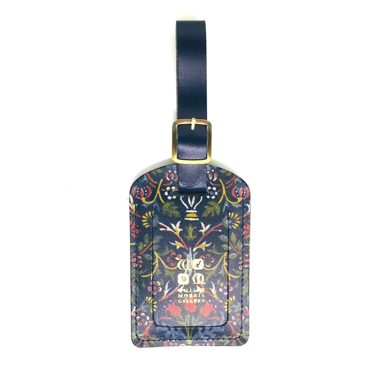 Flowerpot Leather Luggage Tag