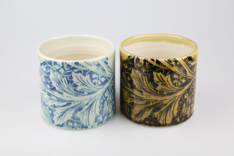 May Morris Arcadia Screen Printed Planters by Emma Lacey