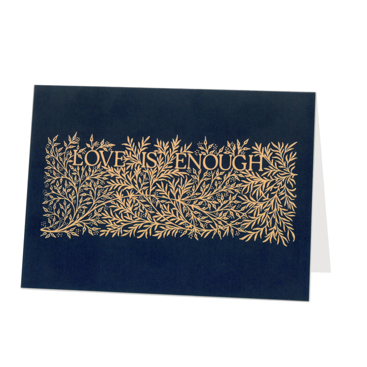 Love Is Enough Greetings Card - Blue