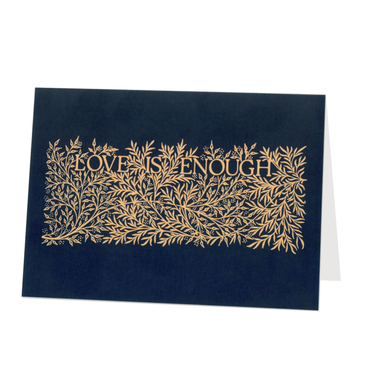 Love Is Enough Greetings Card - Blue