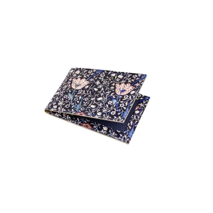 Floral patterned card on a white background