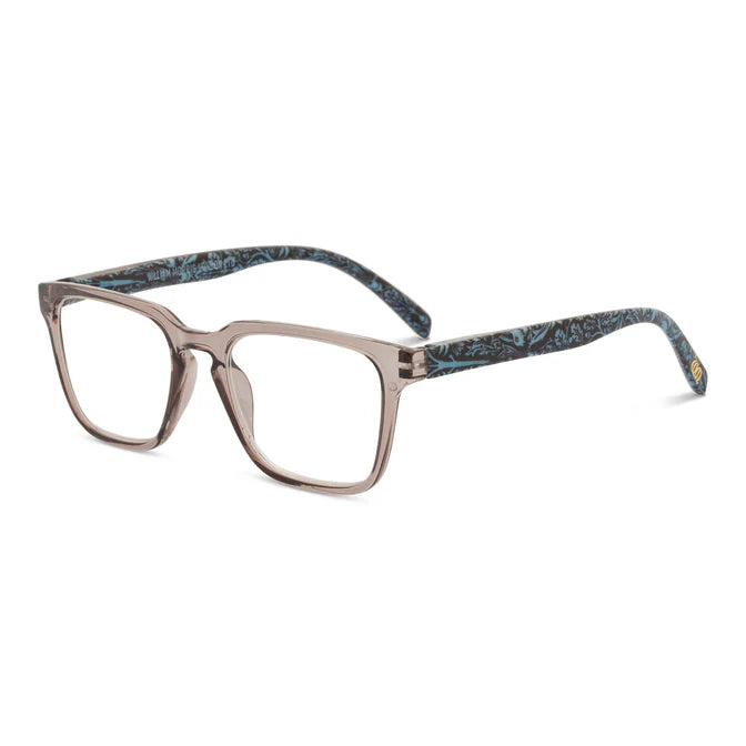 Brother Rabbit Rectangular Grey Crystal Reading Glasses