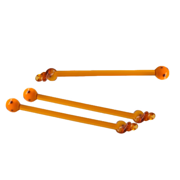 Polka Dot Glass Honey Stirrer