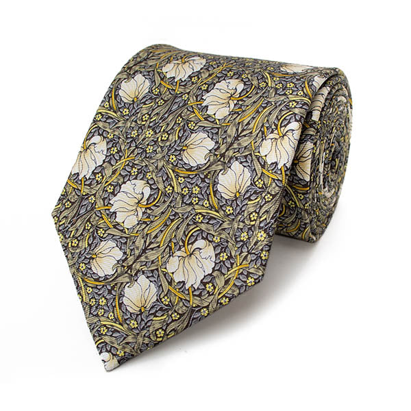william morris silk tie