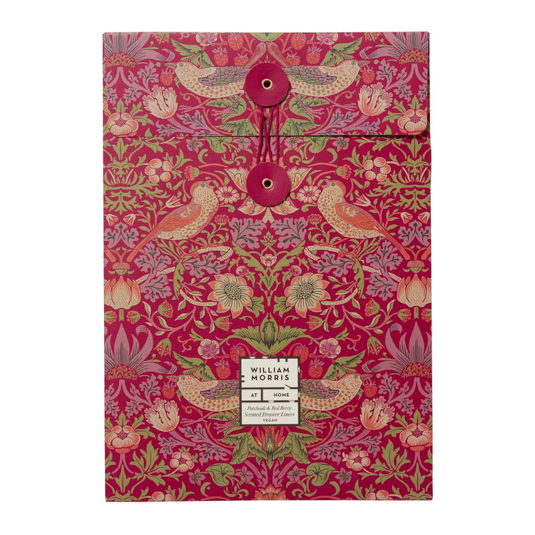 William Morris at Home Strawberry Thief Patchouli & Red Berry Scented Drawer Liners