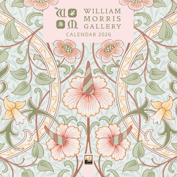The World of Ornament　William Morris William Morris Gallery Mini Wall Calendar 2026 – William Morris