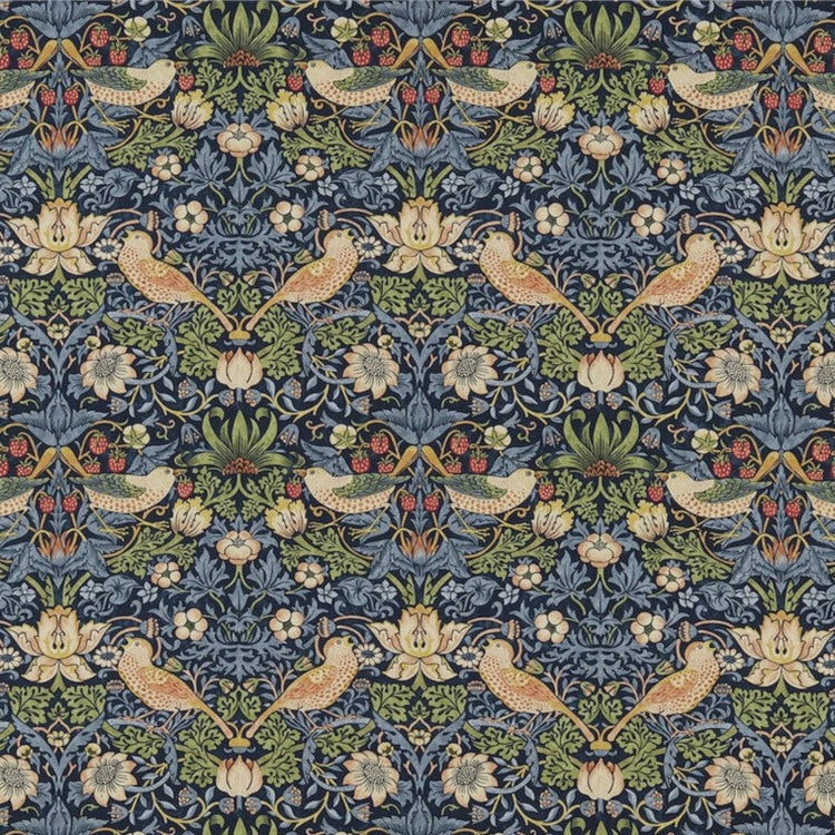 Strawberry Thief Fabric (Indigo - 1 metre)