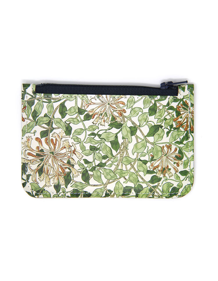 Honeysuckle Leather Zip Purse