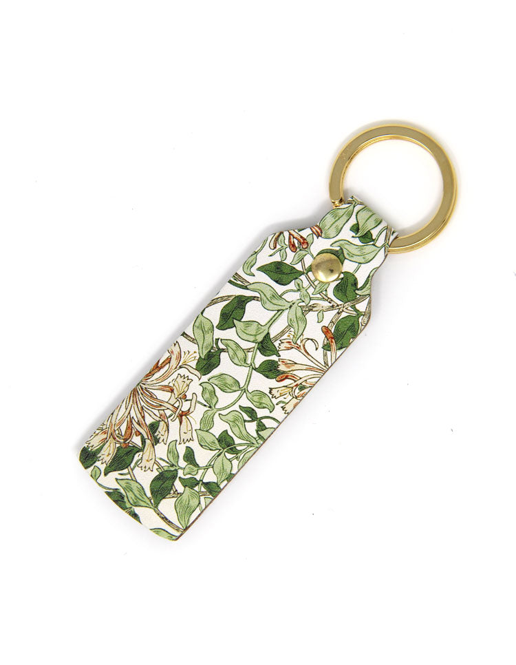 Honeysuckle Leather Keyring (narrow)