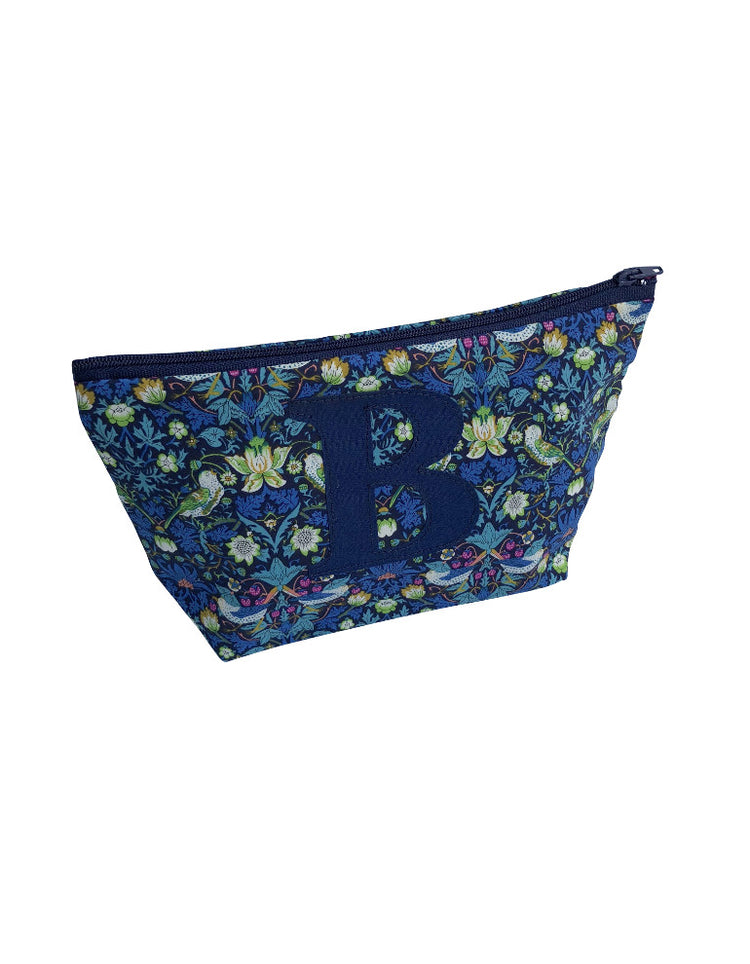 Strawberry Thief Monogram Make Up Bag