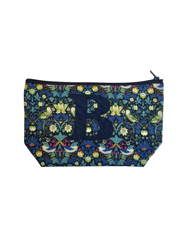 Strawberry Thief Monogram Make Up Bag