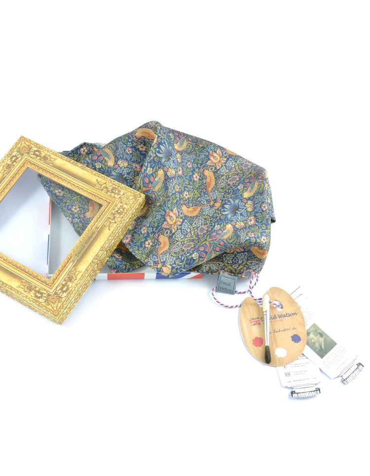Strawberry Thief Silk Pocket Square