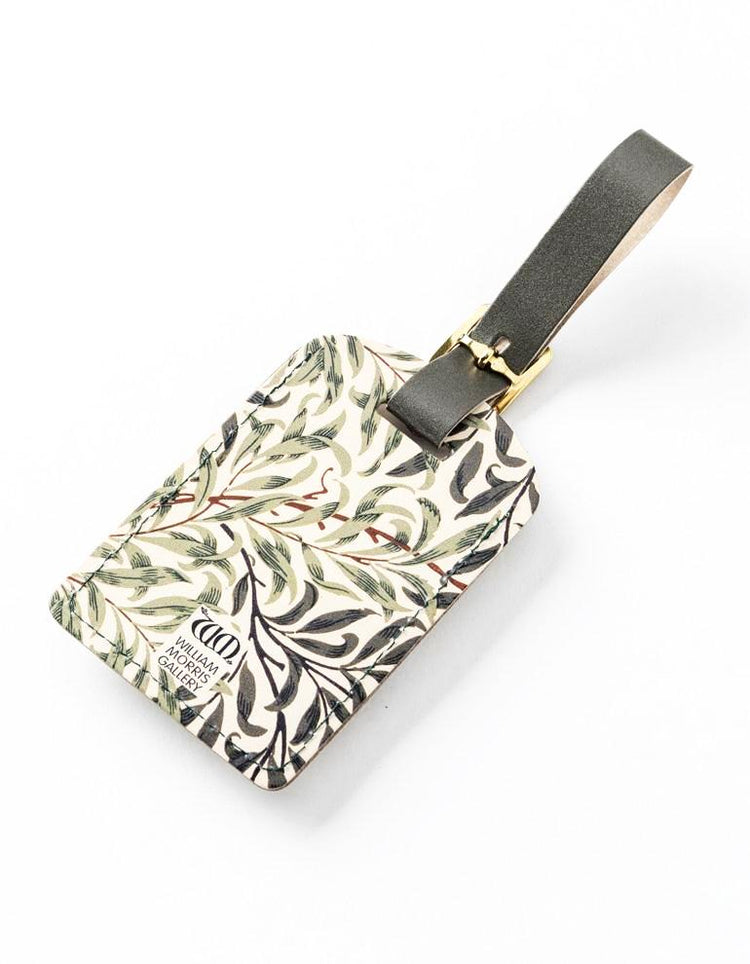 Willow Bough Leather Luggage Label
