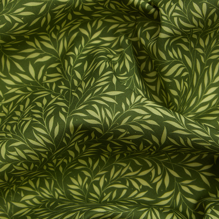 Art of Craft Liberty Fabric - One Metre - Willow Wood - Green
