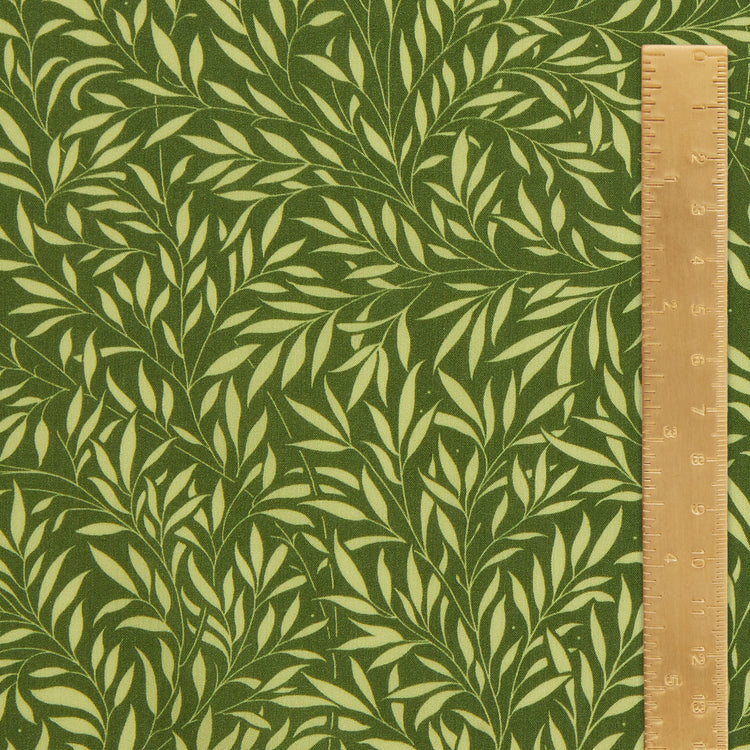 Art of Craft Liberty Fabric - One Metre - Willow Wood - Green