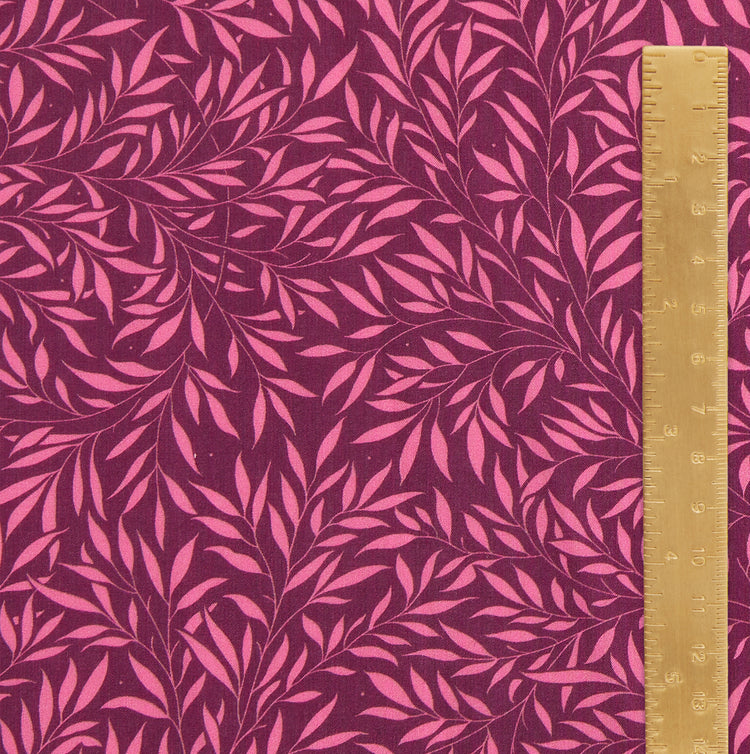 Art of Craft Liberty Fabric - One Metre - Willow Wood - Pink