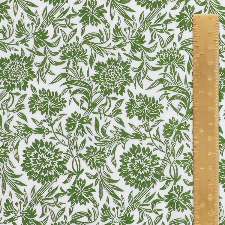 Art of Craft Liberty Fabric - One Metre - Devonshire - Green