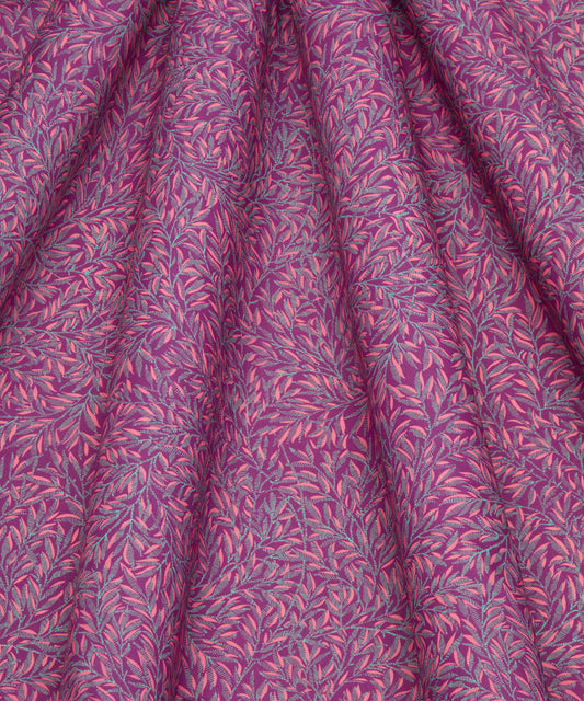 Art of Craft Liberty Fabric - One Metre - Willow Walk - Pink & Blue